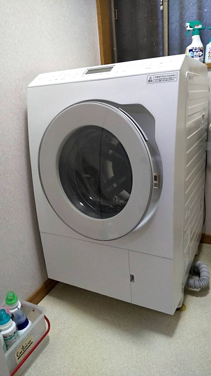 ドラム式洗濯機の設置（岡崎市O様宅） – 岡崎市の町の電気屋